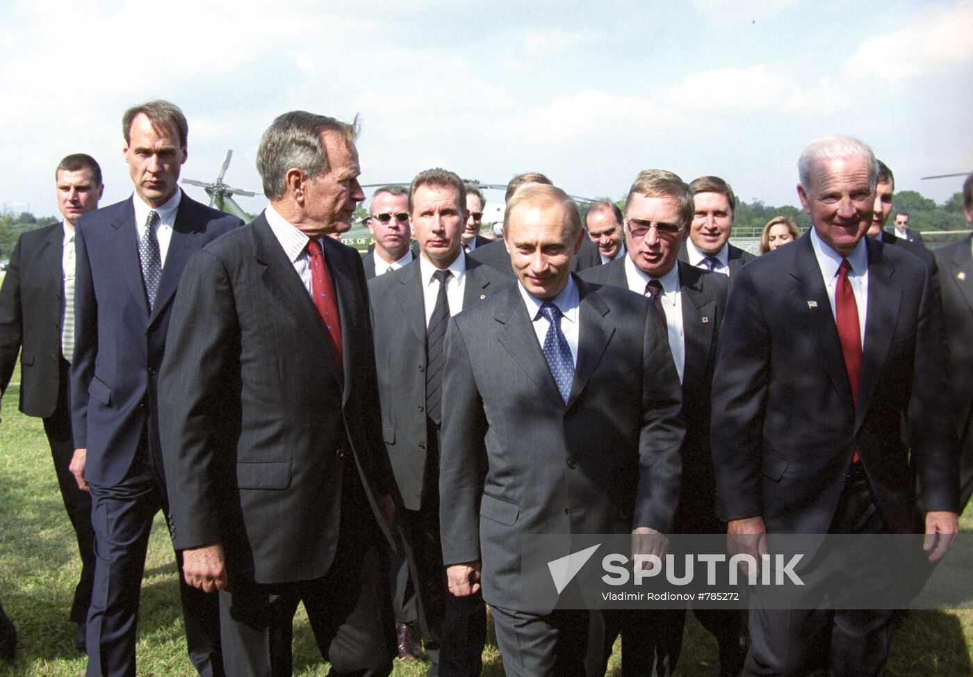George Bush Sr., Vladimir Putin and James Baker
