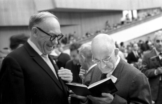 Academicians Mikhail Lavrentyev and Pavel Alexandrov