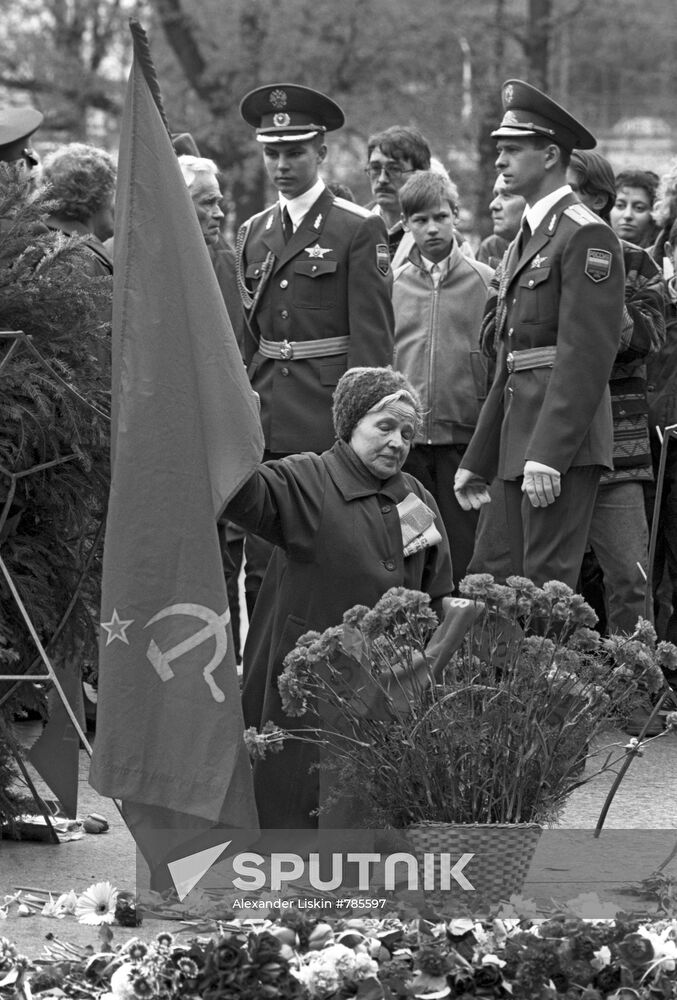 Veterans during wreath-laying ceremony