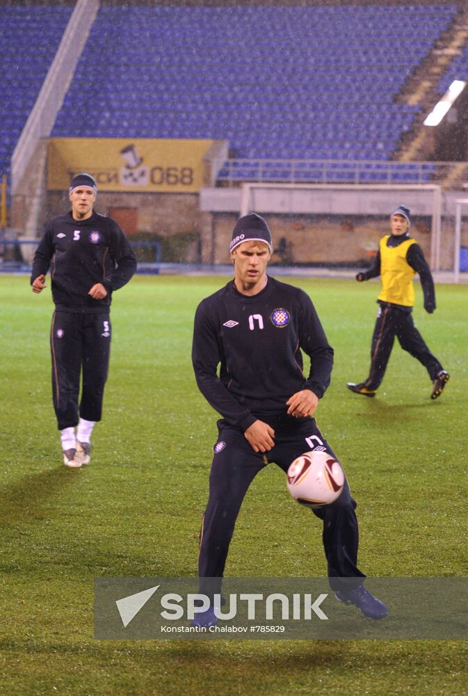 Hajduk holds training session ahead of UEFA Europe League match