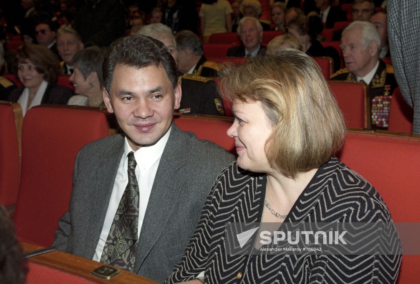 Sergei Shoigu with spouse