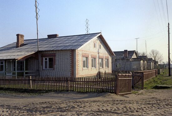 New houses in village of Svyatsk