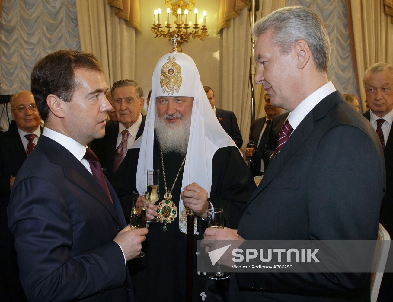 Russian President at a swearing-in ceremony