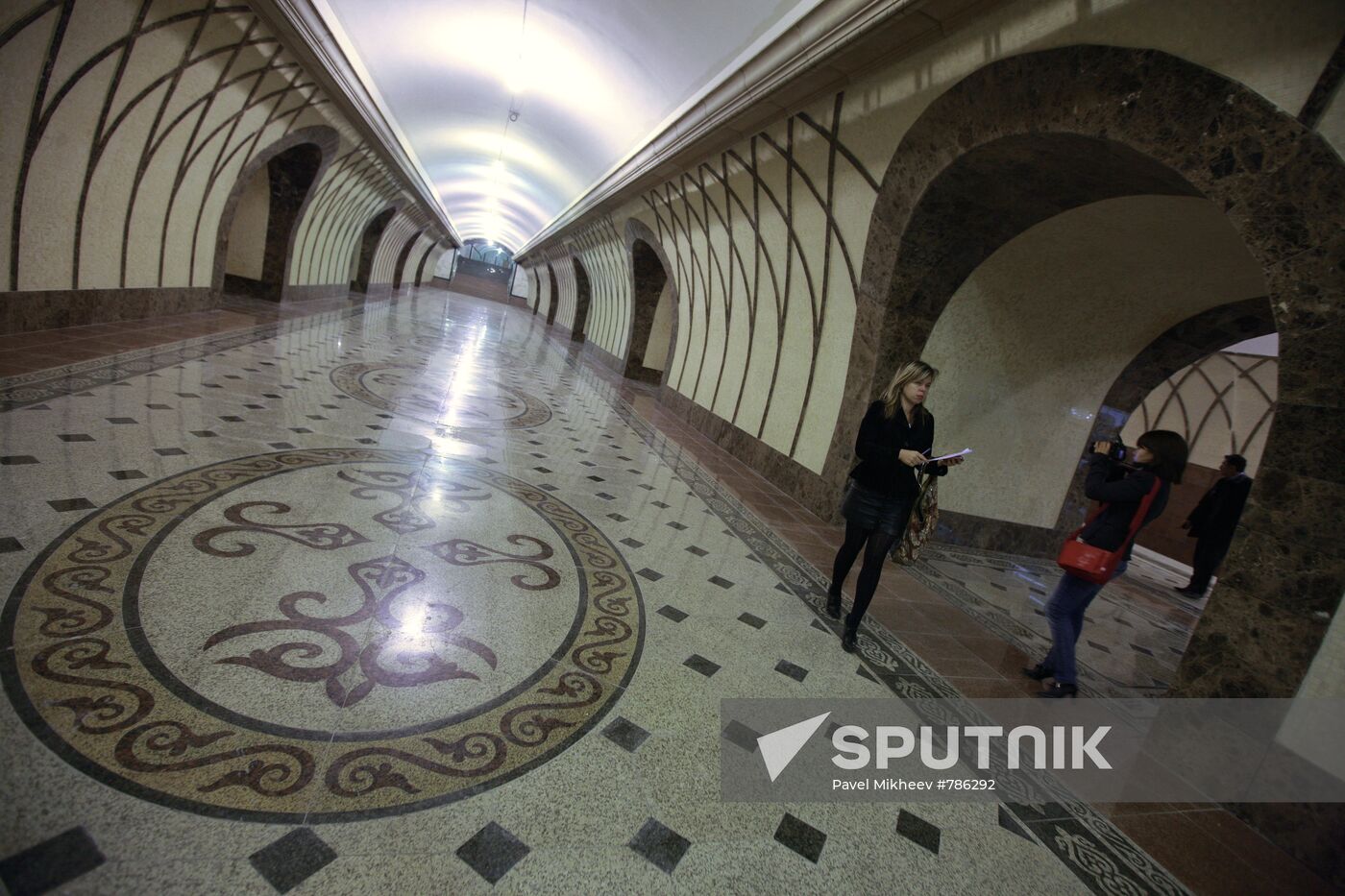Trial run of Almaty metro line 1