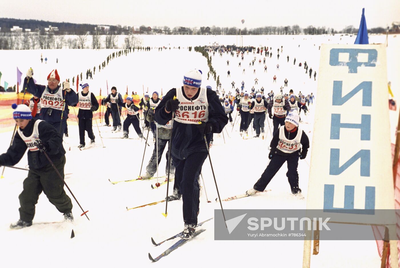 Participants of Russian Ski Track competition