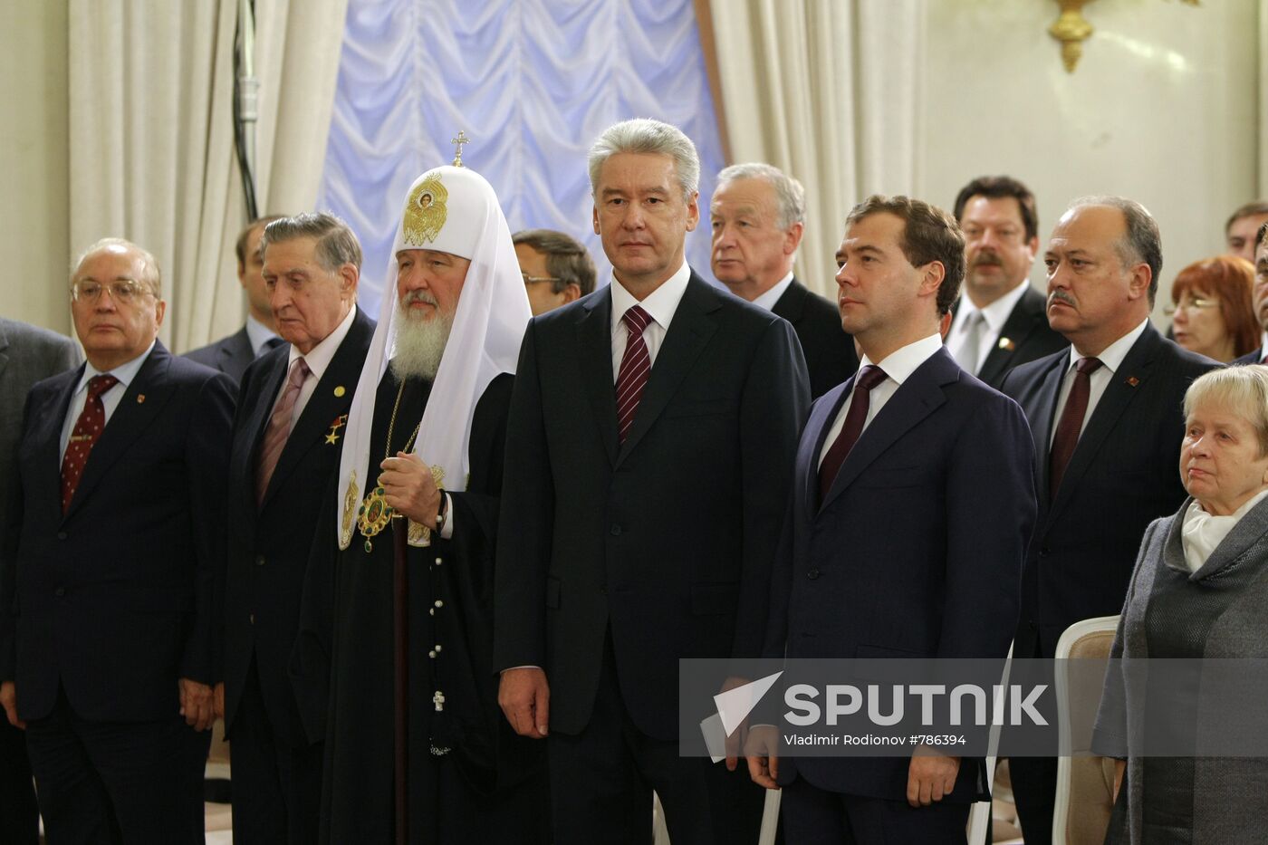 Russian President at a swearing-in ceremony