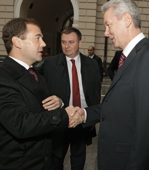 Russian President at a swearing-in ceremony