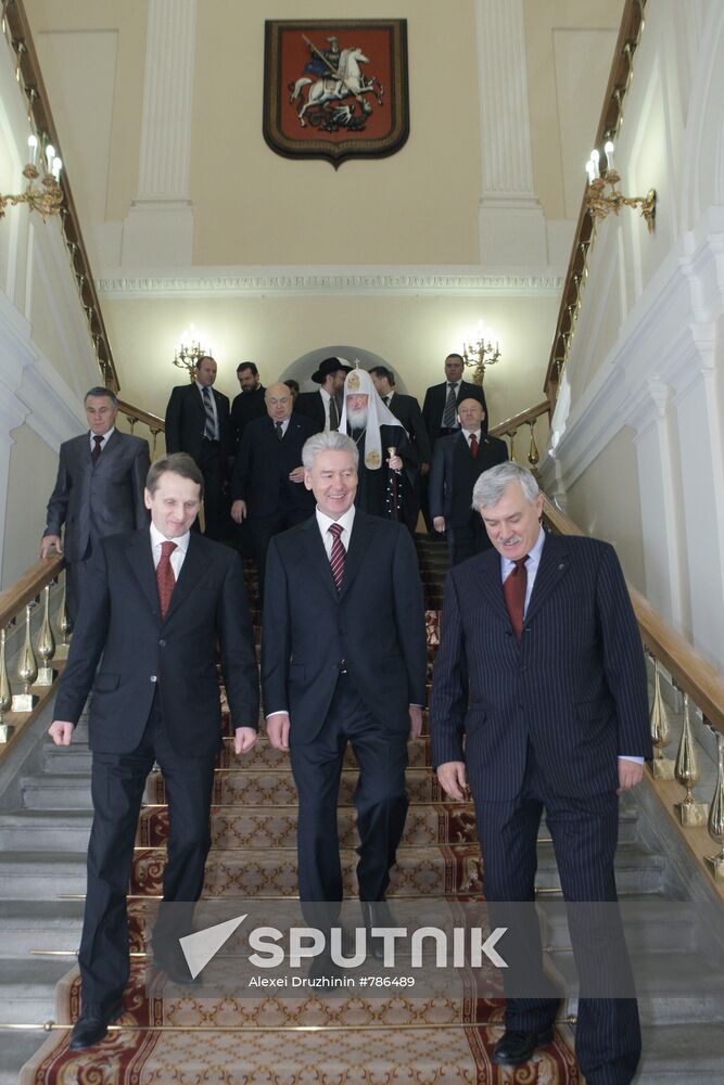 Sergei Sobyanin, Sergei Naryshkin and Georgy Poltavchenko