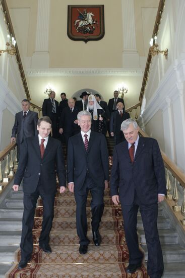 Sergei Sobyanin, Sergei Naryshkin and Georgy Poltavchenko