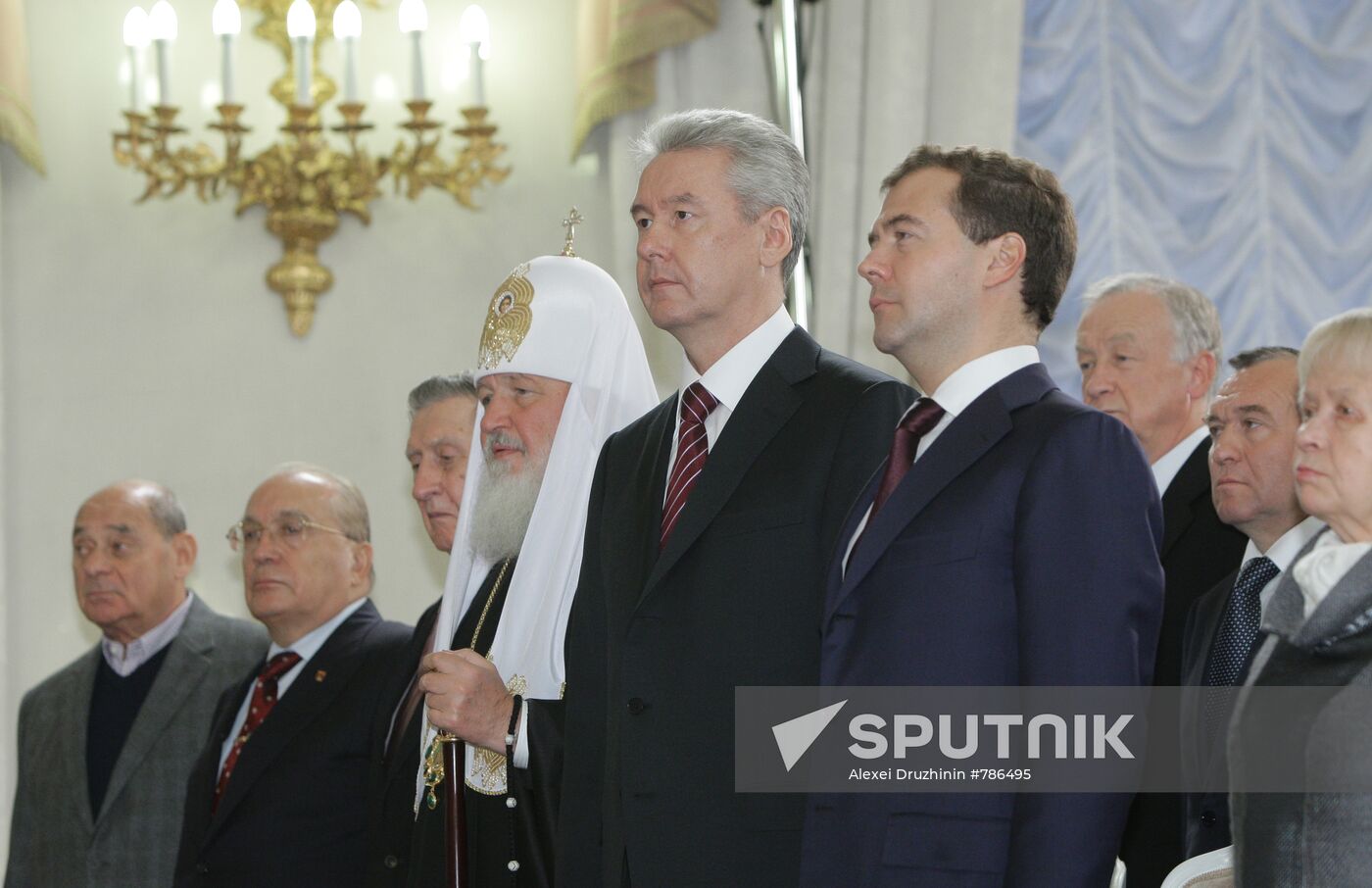 Russian President at a swearing-in ceremony