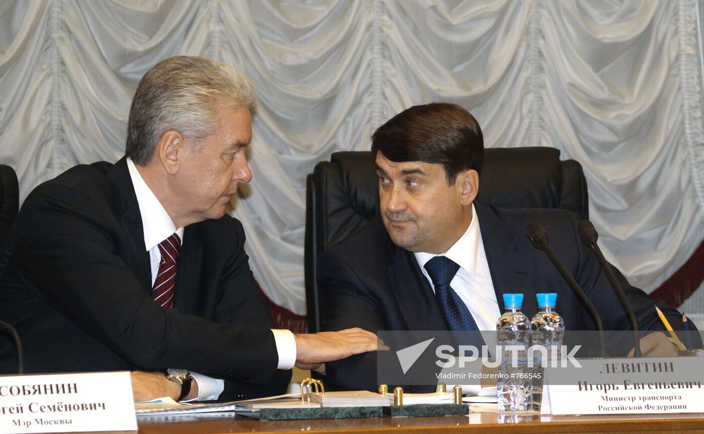 Sergei Sobyanin and Igor Levitin