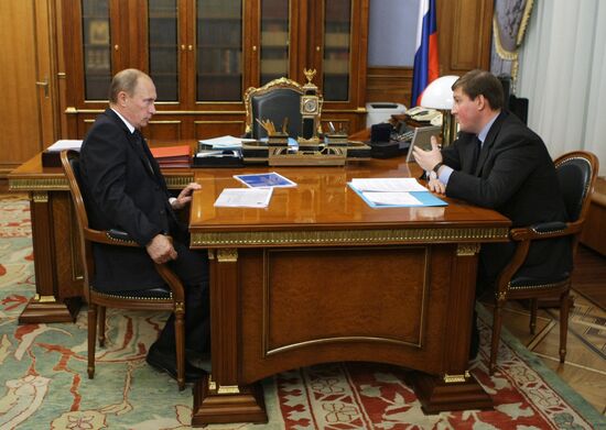 Vladimir Putin meets with Andrei Turchak