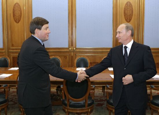 Vladimir Putin meets with Andrei Turchak