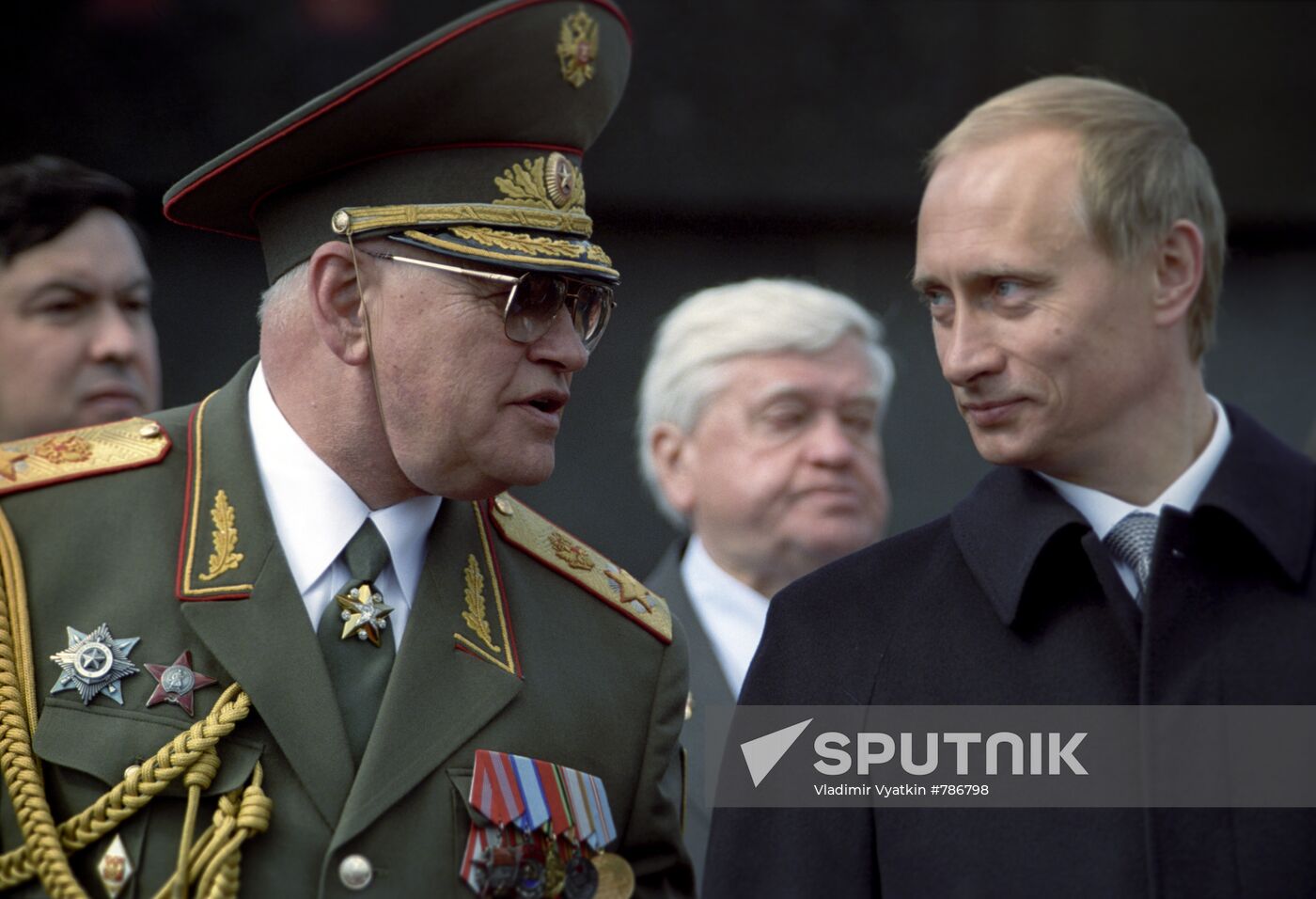 Igor Sergeyev and Vladimir Putin