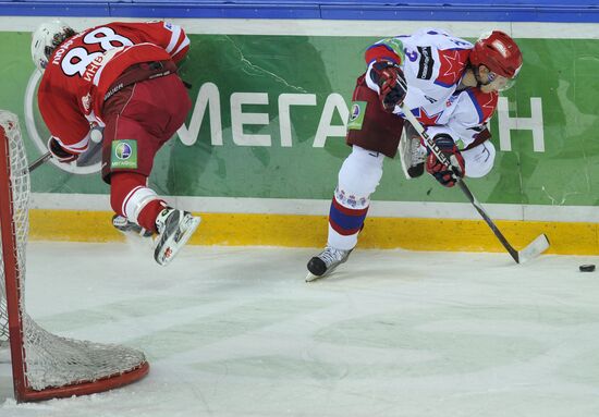 Ice Hockey. KHL. Spartak vs. CSKA