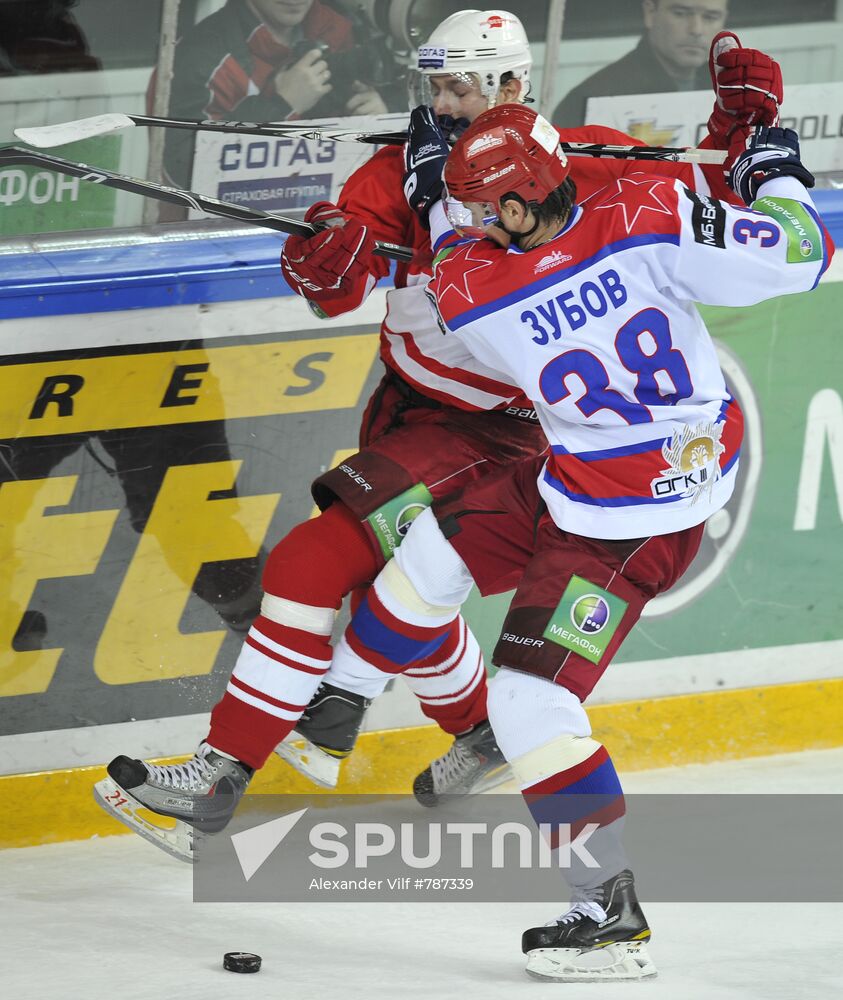 Ice Hockey. KHL. Spartak vs. CSKA