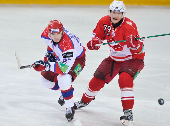 Ice Hockey. KHL. Spartak vs. CSKA