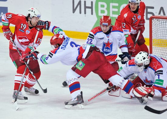 Ice Hockey. KHL. Spartak vs. CSKA