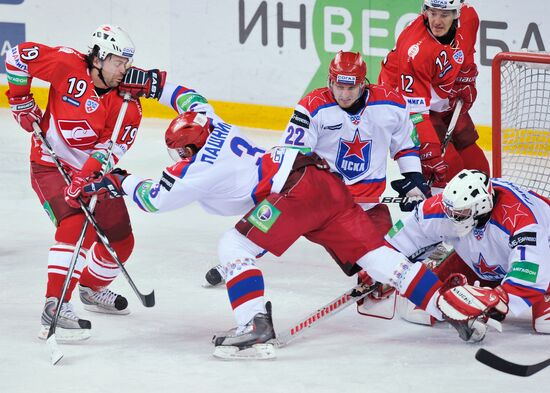 Ice Hockey. KHL. Spartak vs. CSKA