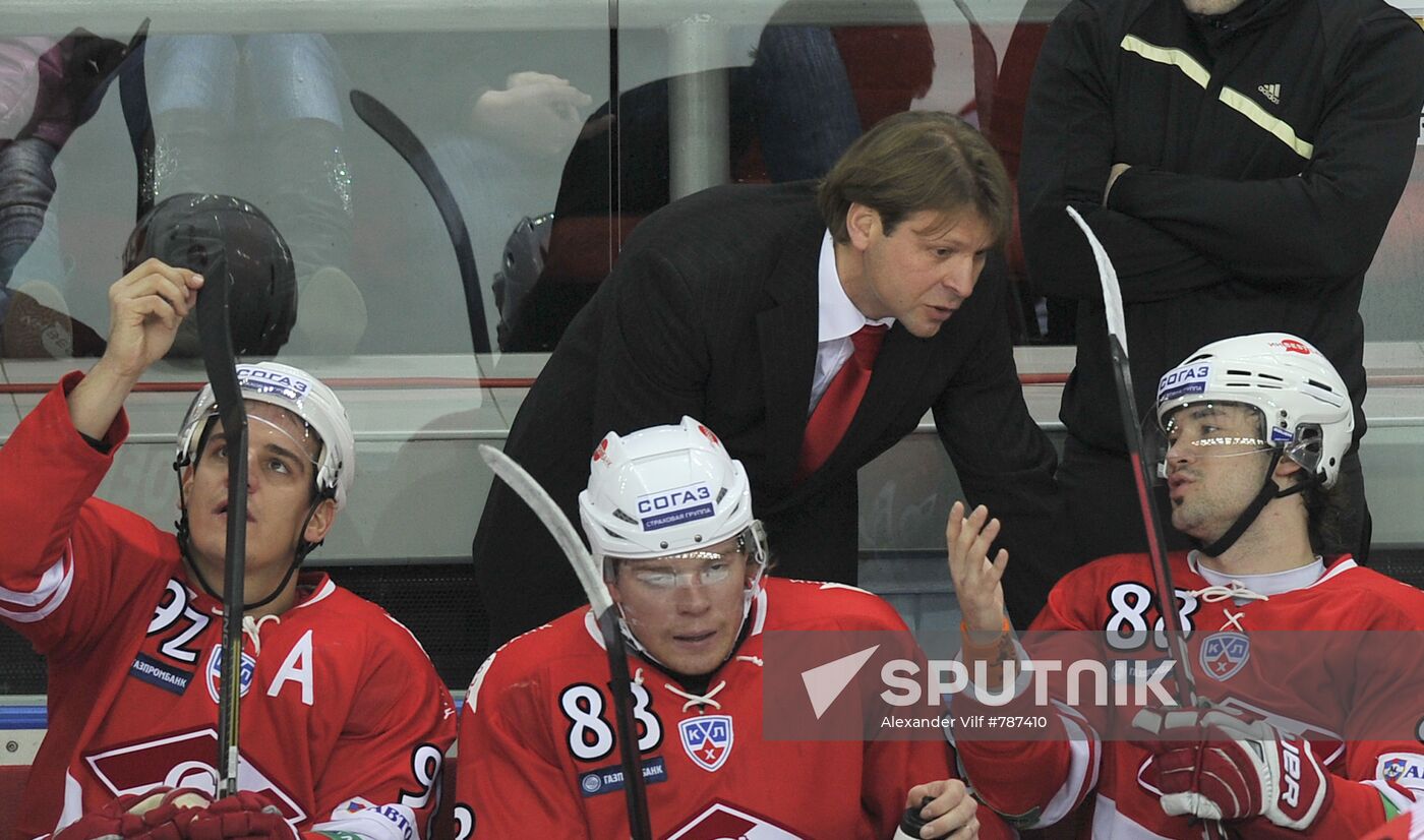 Ice Hockey. KHL. Spartak vs. CSKA