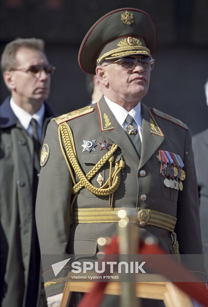 Russian defense minister Igor Dmitriyevich Sergeyev