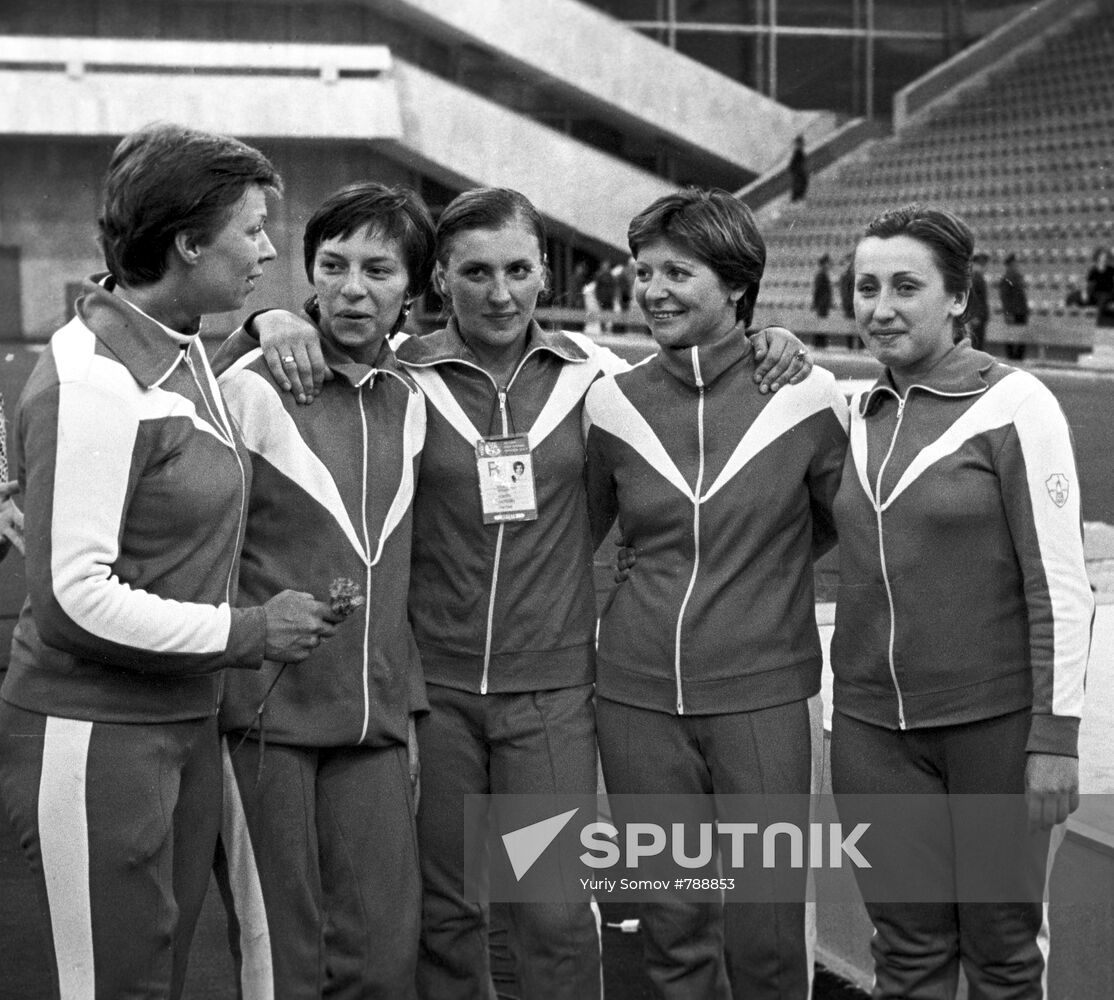 Foil fencers with Moscow team