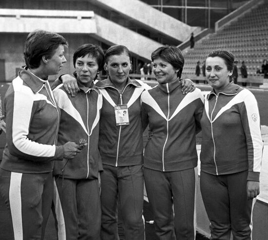 Foil fencers with Moscow team