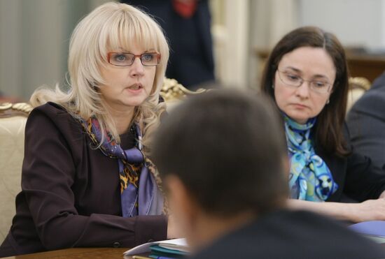 Tatyana Golikova and Elvira Nabiullina