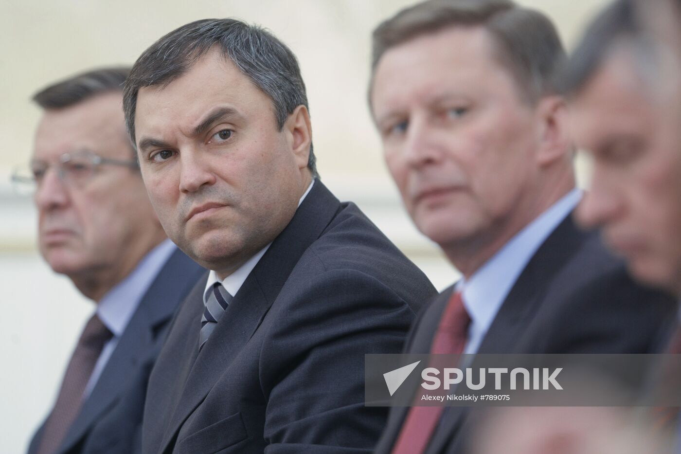 Viktor Zubkov, Vyacheslav Volodin and Sergei Ivanov