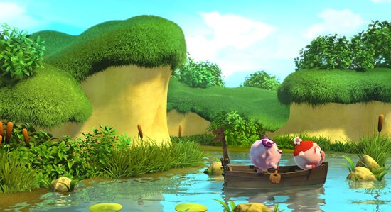 Stills from 3D Smeshariki animated film