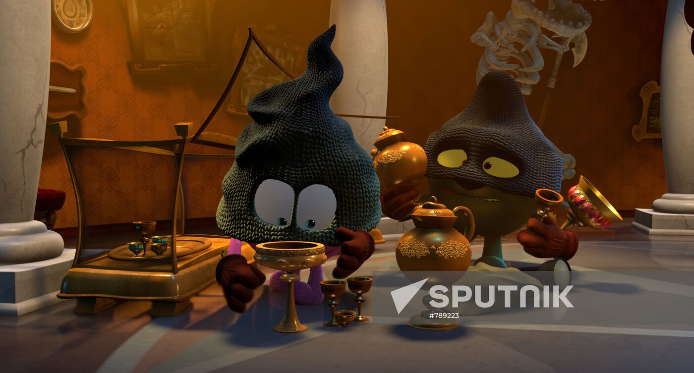 Stills from 3D Smeshariki animated film