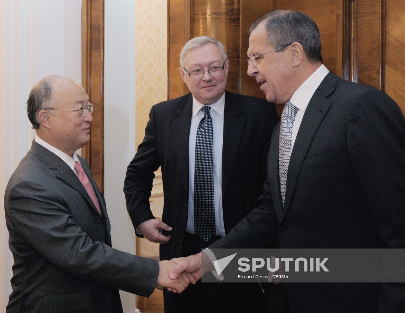 Sergei Lavrov meets with Yukiya Amano in Moscow