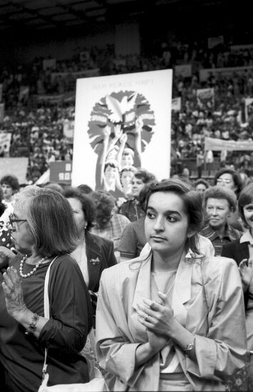 Antiwar meeting of Soviet women