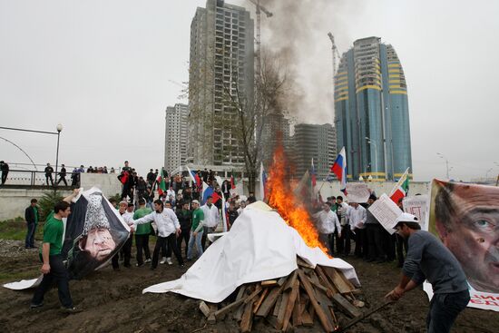 Counter-terrorism rally in Grozny
