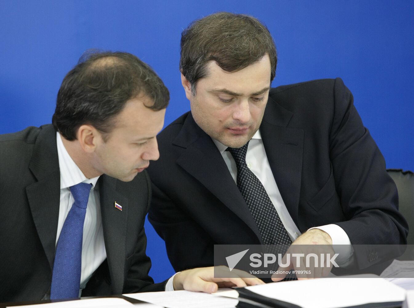 Arkady Dvorkovich and Vladislav Surkov