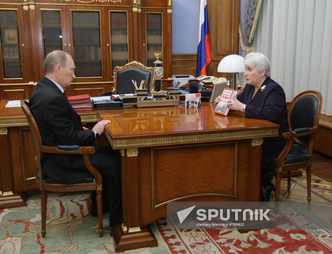 Vladimir Putin meets with Natalya Solzhenitsyna