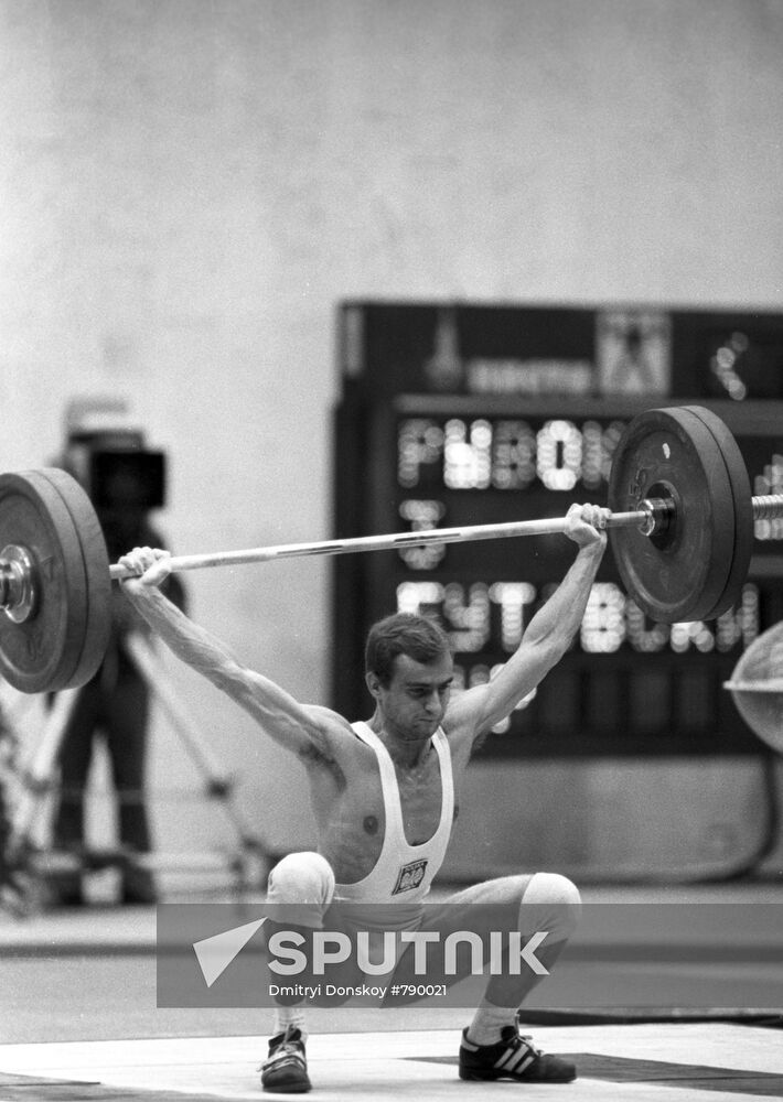 Weightlifter Jacek Gutowski from Poland