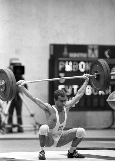 Weightlifter Jacek Gutowski from Poland