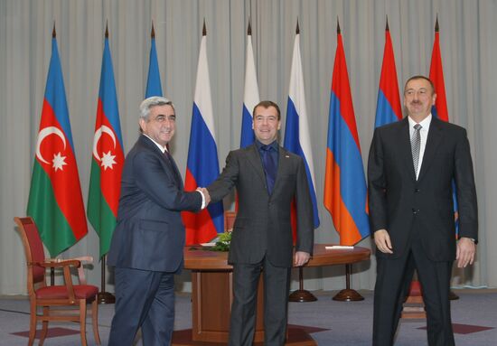 Trilateral meeting of Presidents of Russia, Azerbaijan, Armenia