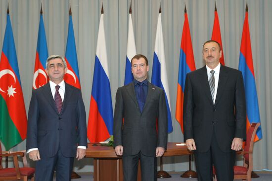 Trilateral meeting of Presidents of Russia, Azerbaijan, Armenia