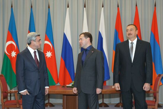 Trilateral meeting of Presidents of Russia, Azerbaijan, Armenia