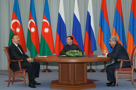 Trilateral meeting of Presidents of Russia, Azerbaijan, Armenia