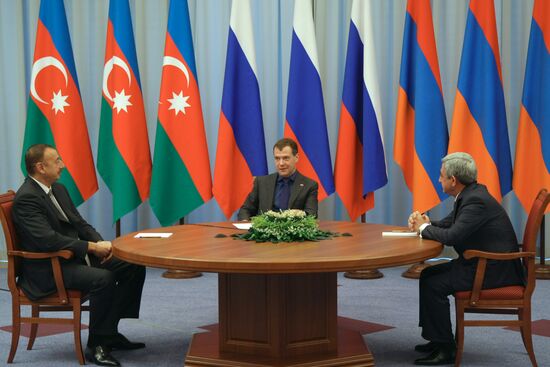 Trilateral meeting of Presidents of Russia, Azerbaijan, Armenia