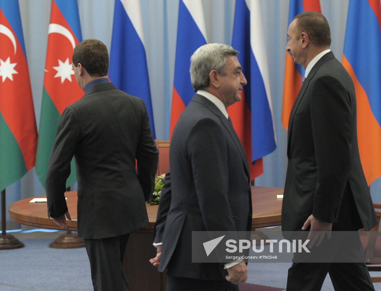 Meeting of Russian, Azerbaijani and Armenian presidents