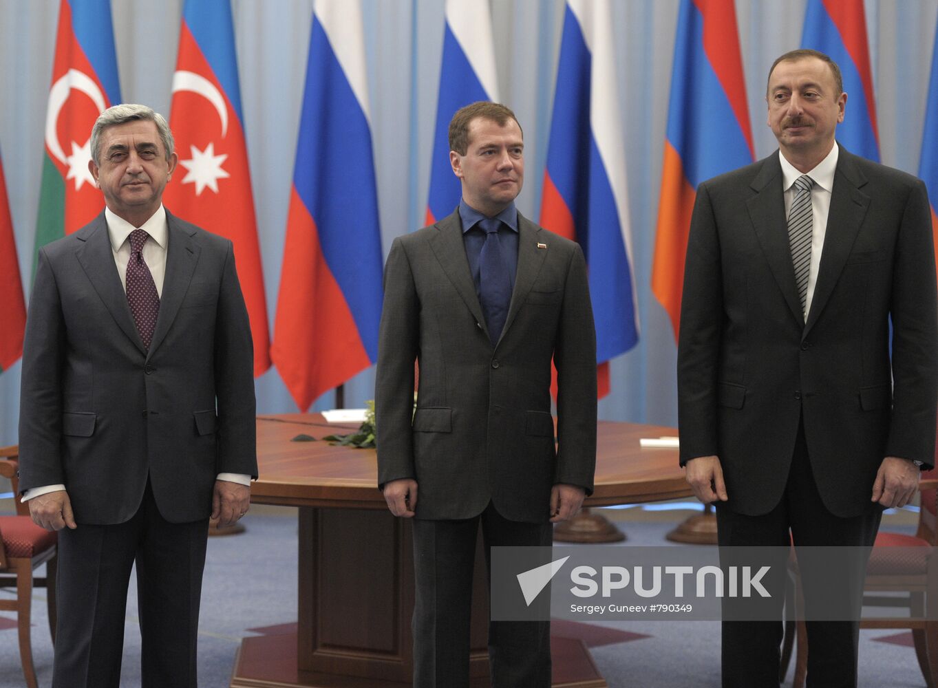Meeting of Russian, Azerbaijani and Armenian presidents