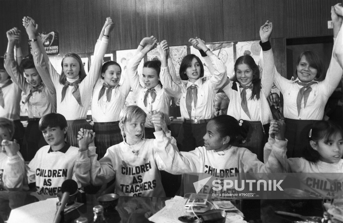Members of organization "Children As Teachers of Peace," USSR