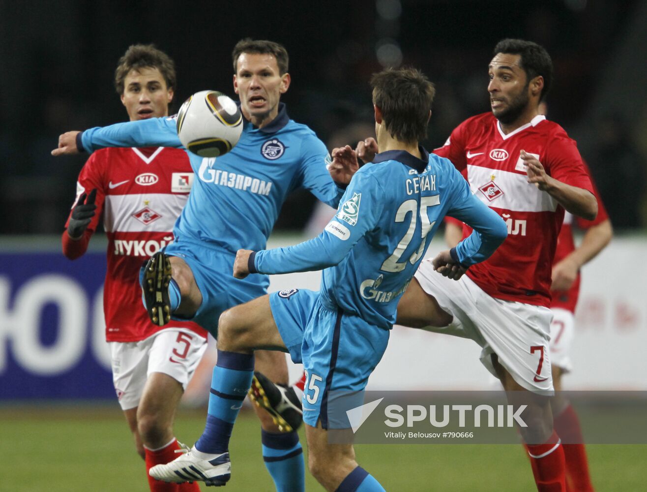 Football. Spartak Moscow vs. Zenit St Petersburg