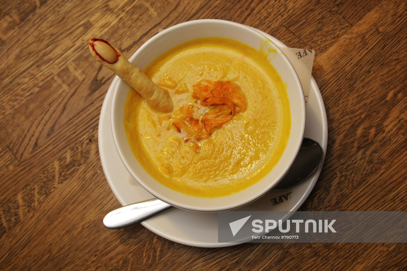 Halloween specials at a Moscow restaurant