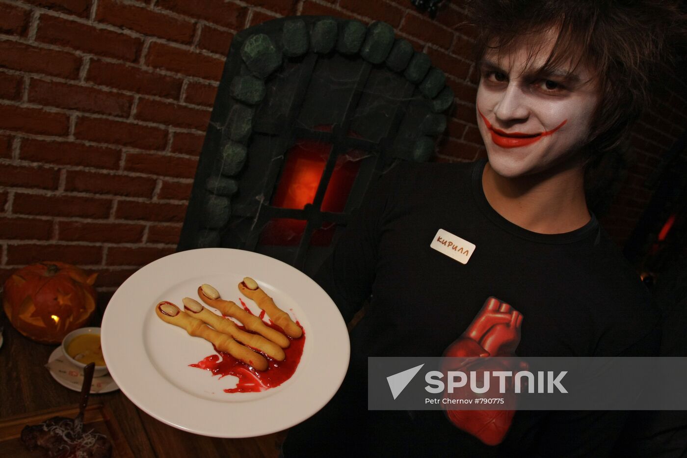 Halloween specials at a Moscow restaurant