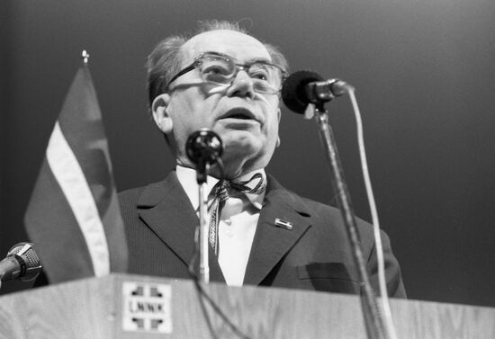 E. Berclavs, leader of Latvia's Independence movement